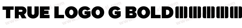 True Logo G Bold字体转换